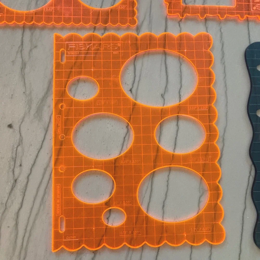 Fiskars Shape Templates Stencils Lot Circles Ovals Rectangles Tags Star